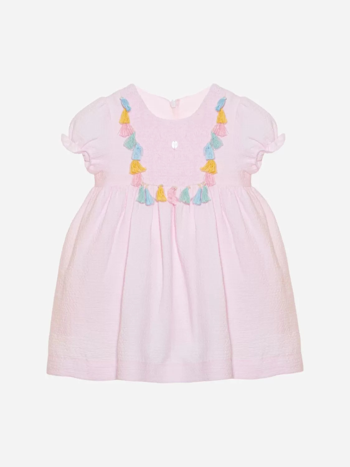 Baby Patachou Roze Jurk Gemaakt In Piquet