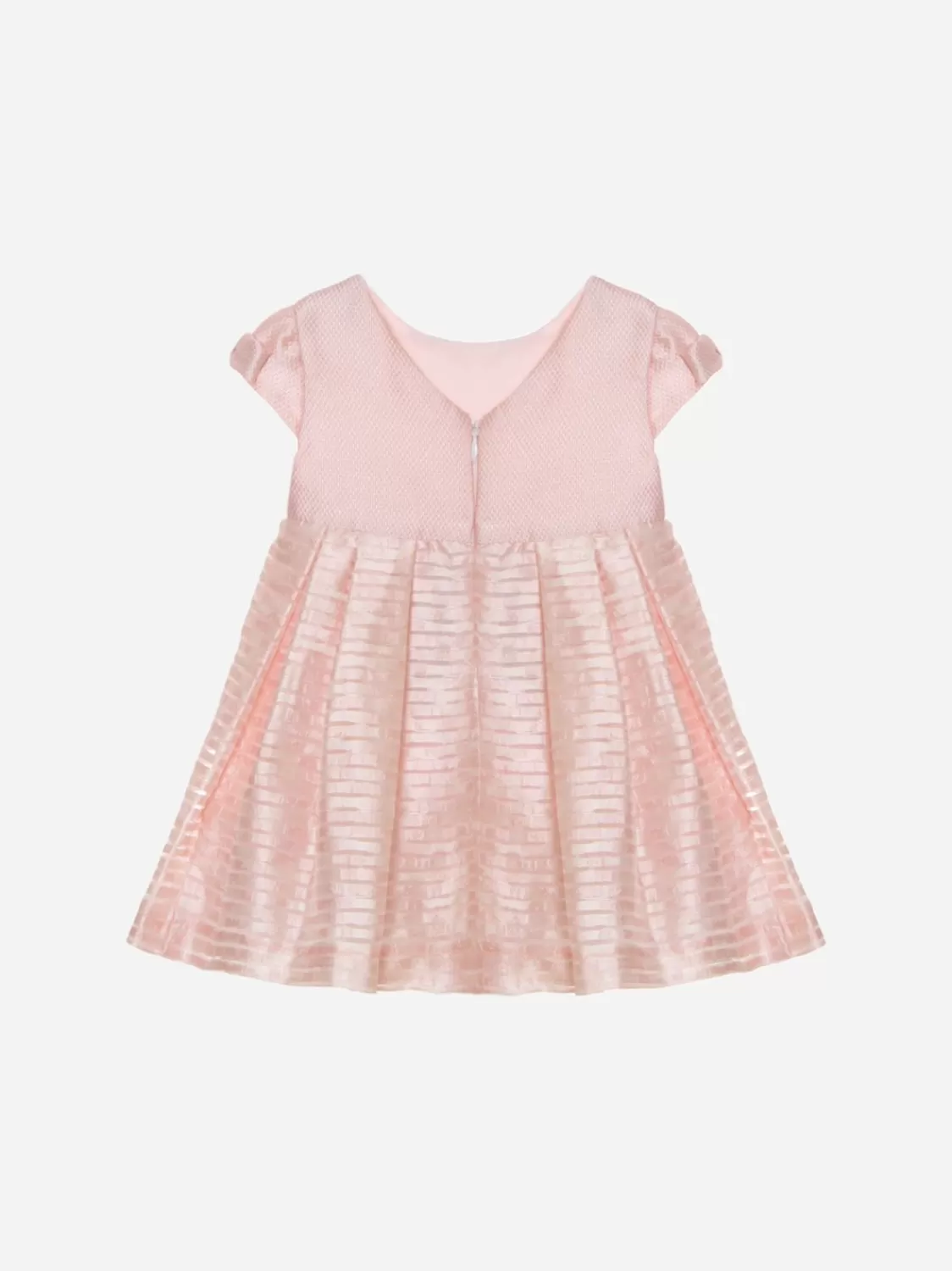 Baby Patachou Roze Jurk Gemaakt Van Organza