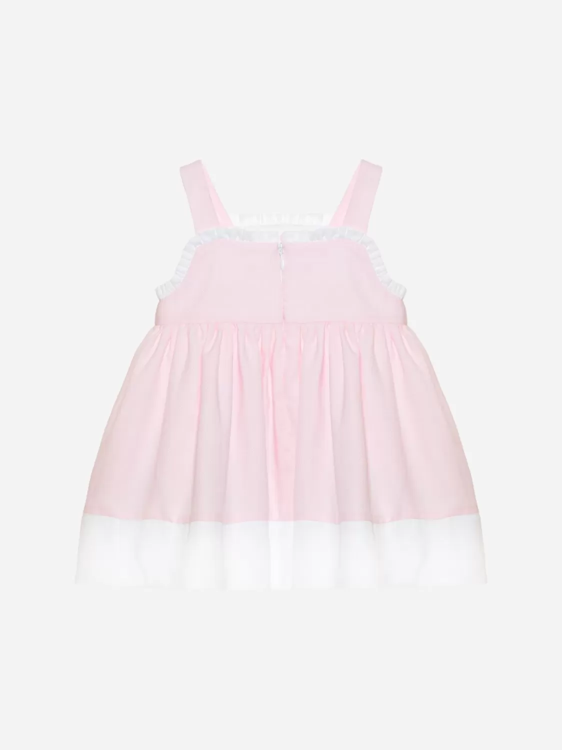Baby Patachou Roze Jurk Gemaakt Van Popeline