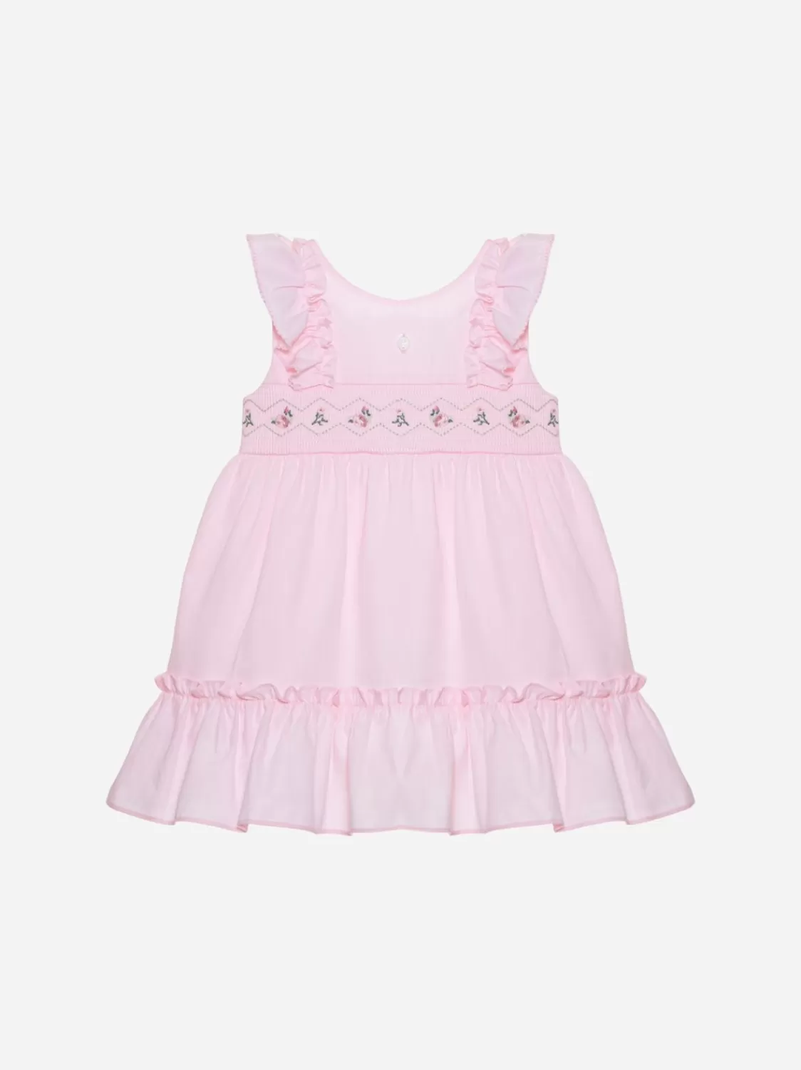 Baby Patachou Roze Jurk Gemaakt Van Voile