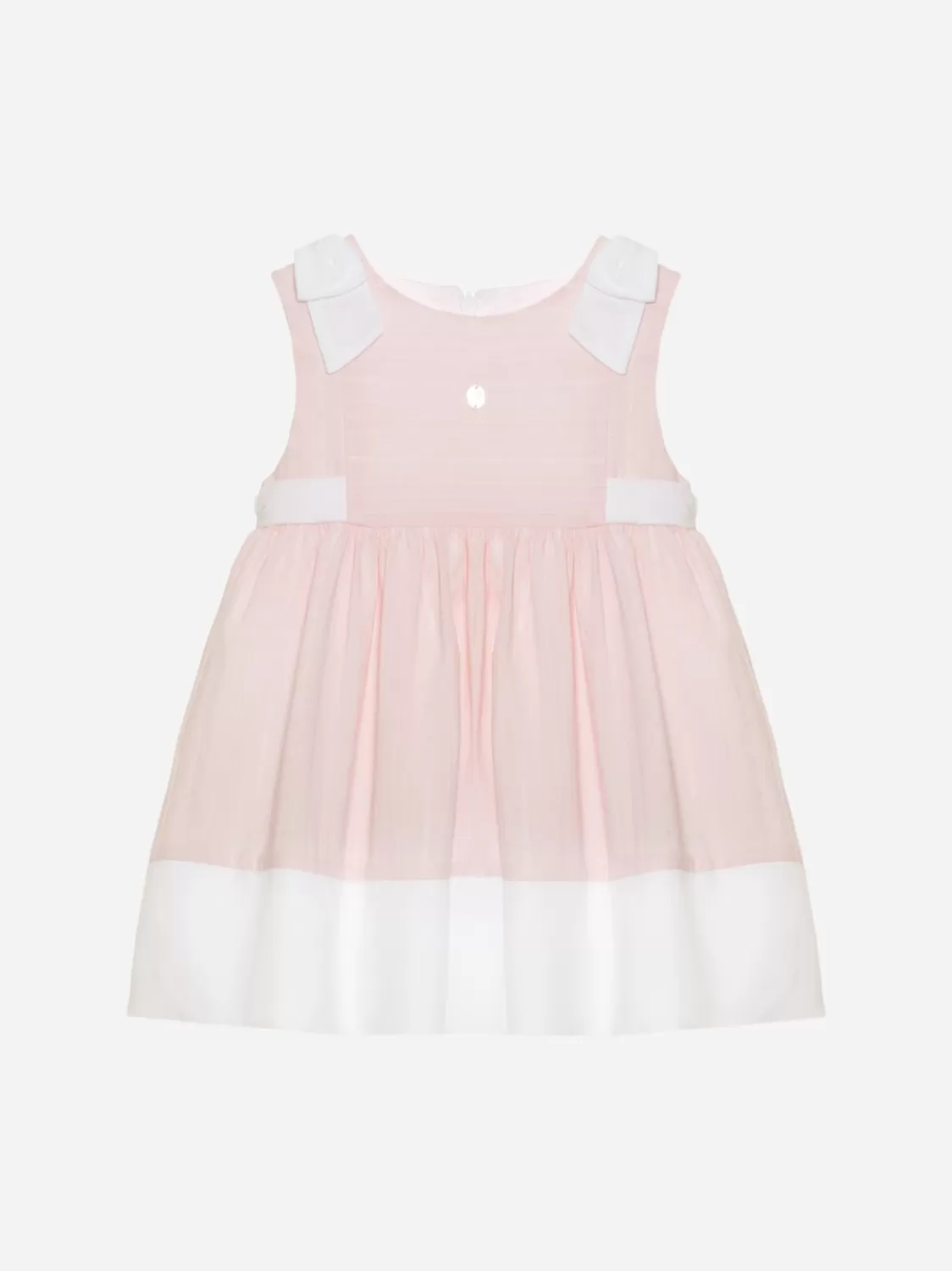 Baby Patachou Roze Jurk Gemaakt Van Voile
