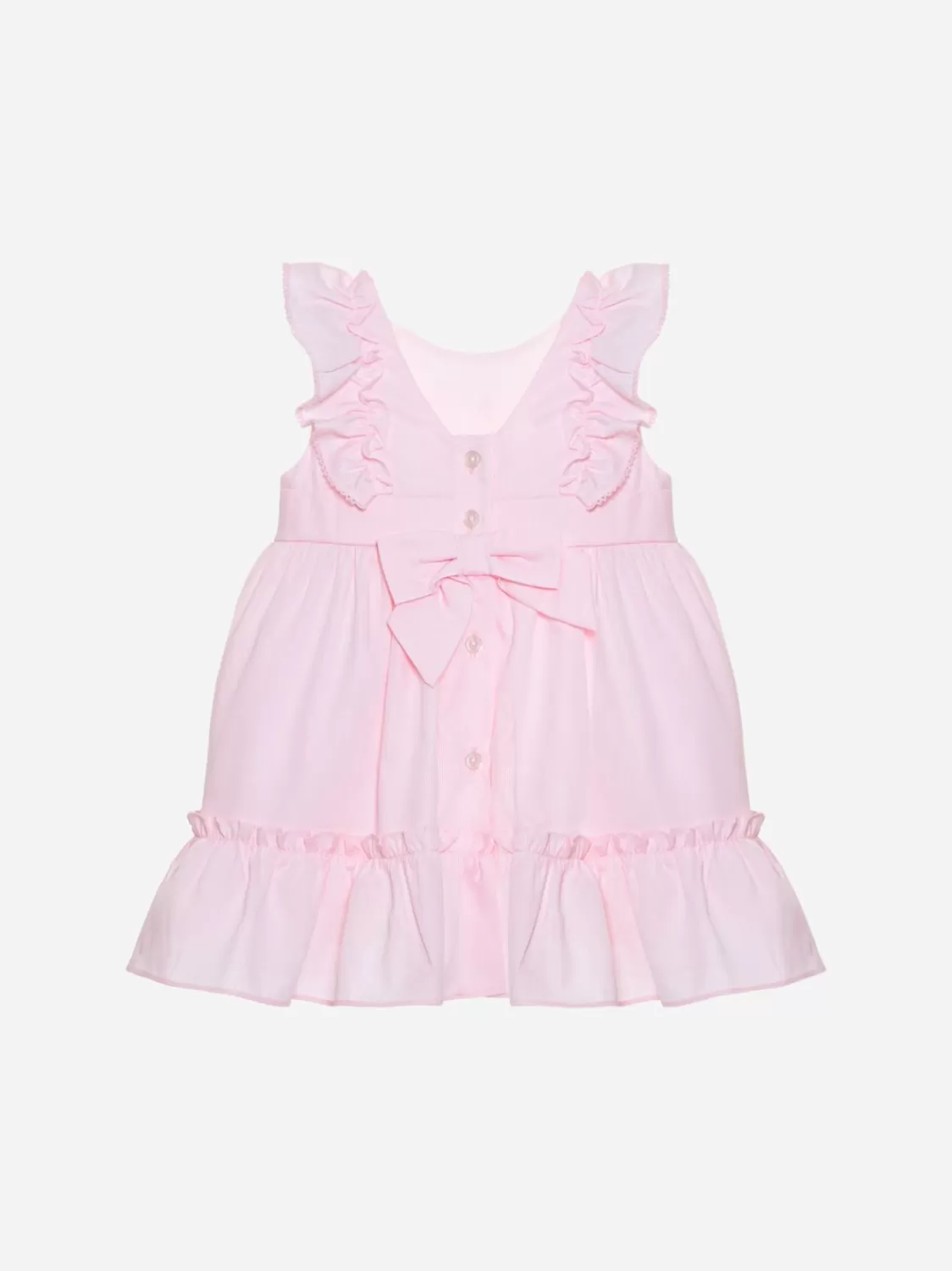 Baby Patachou Roze Jurk Gemaakt Van Voile