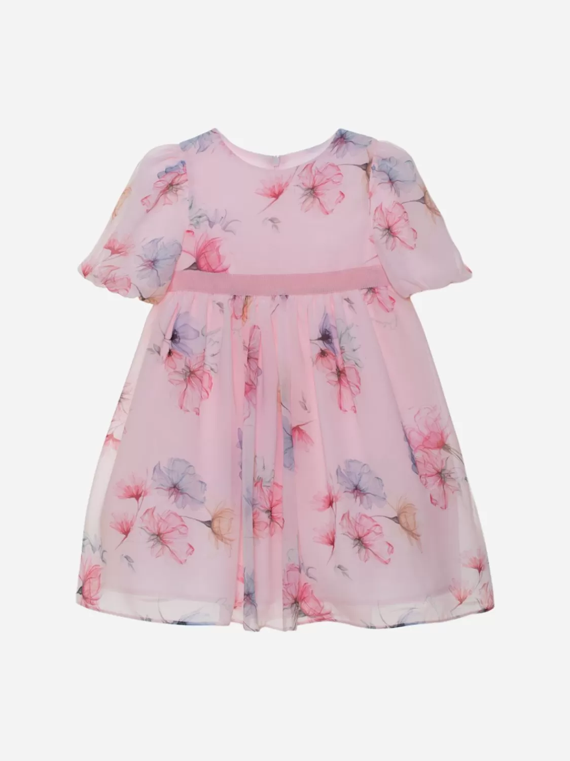 Baby Patachou Roze Jurk Met Bloemenprint