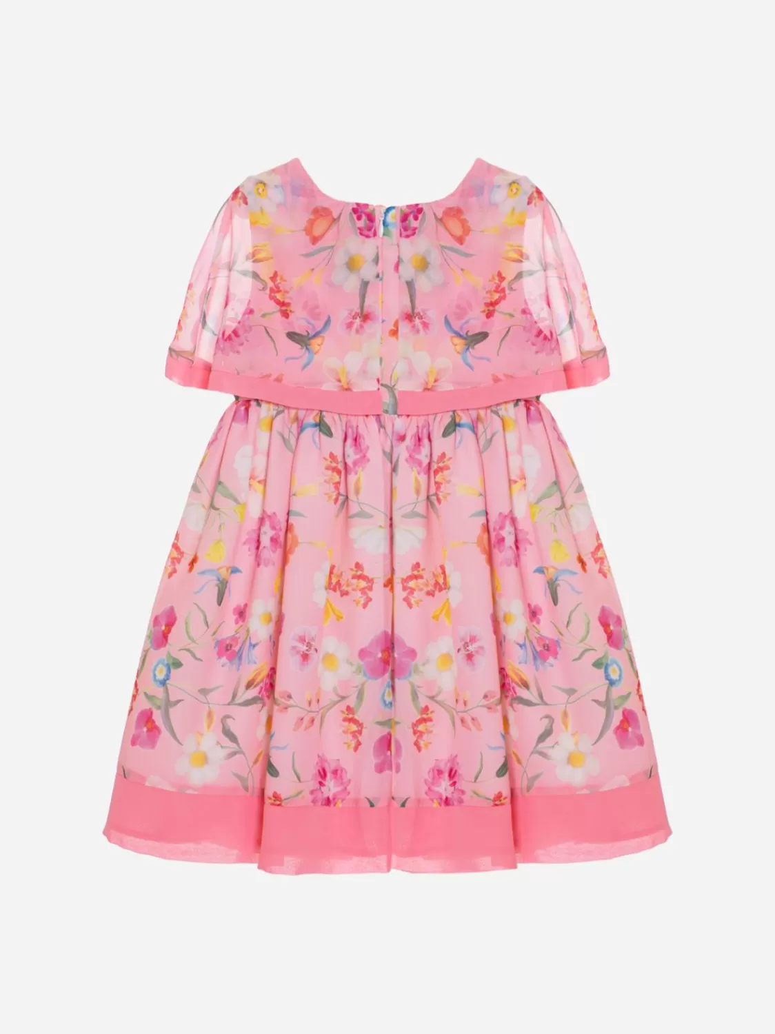 Meisje Patachou Roze Jurk Met Bloemenprint
