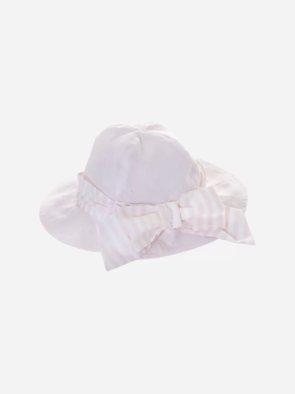 Baby Patachou Roze Katoenen Hoed Met Strik