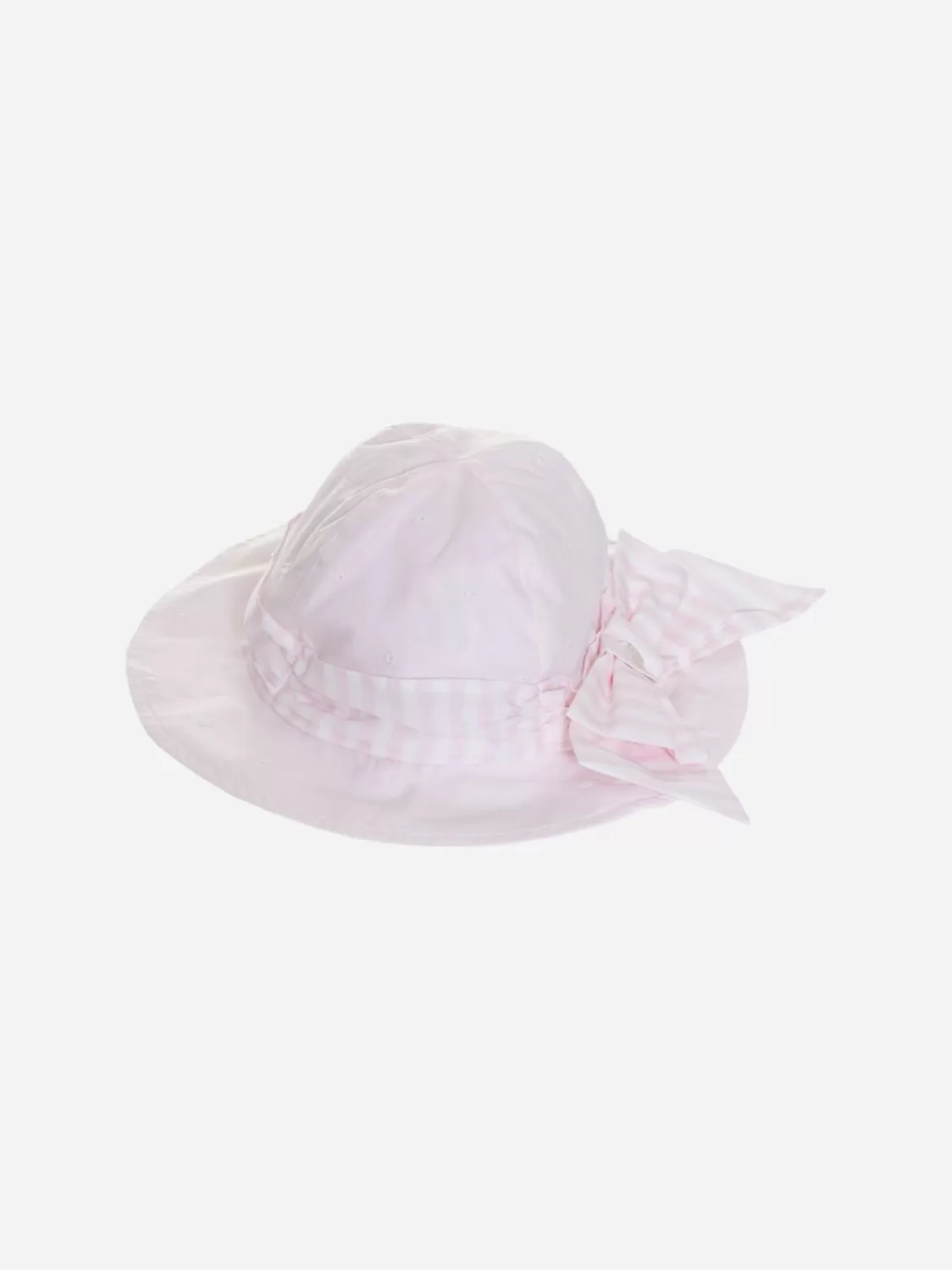 Baby Patachou Roze Katoenen Hoed Met Strik
