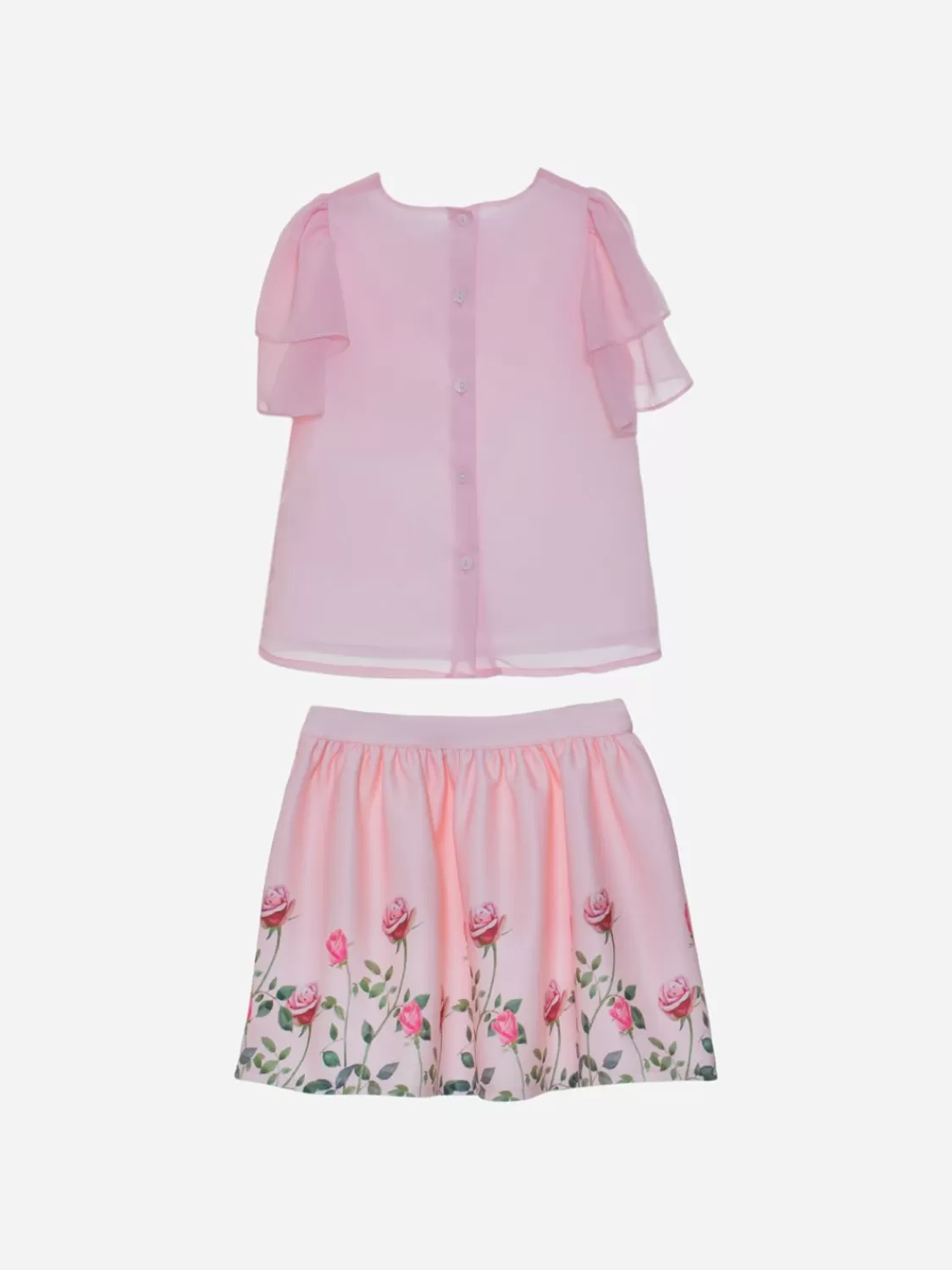 Meisje Patachou Roze Meisjes Set Met Rozenprint