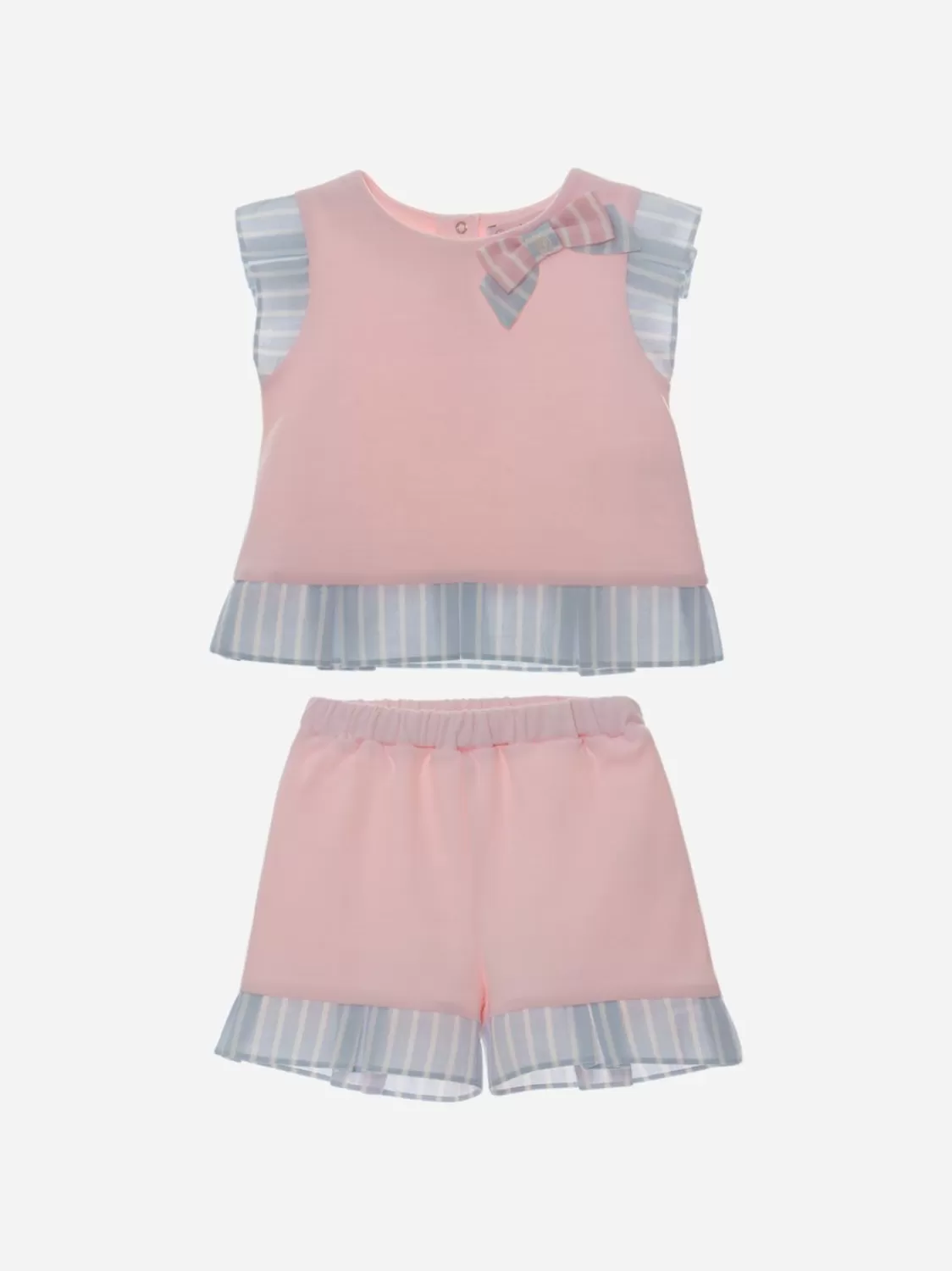 Baby Patachou Roze Meisjes Set Met Strik