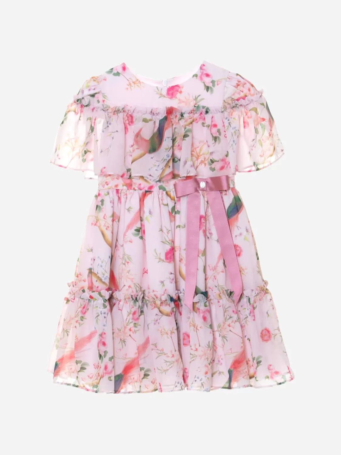 Meisje Patachou Roze Meisjesjurk Met Bloemenprint