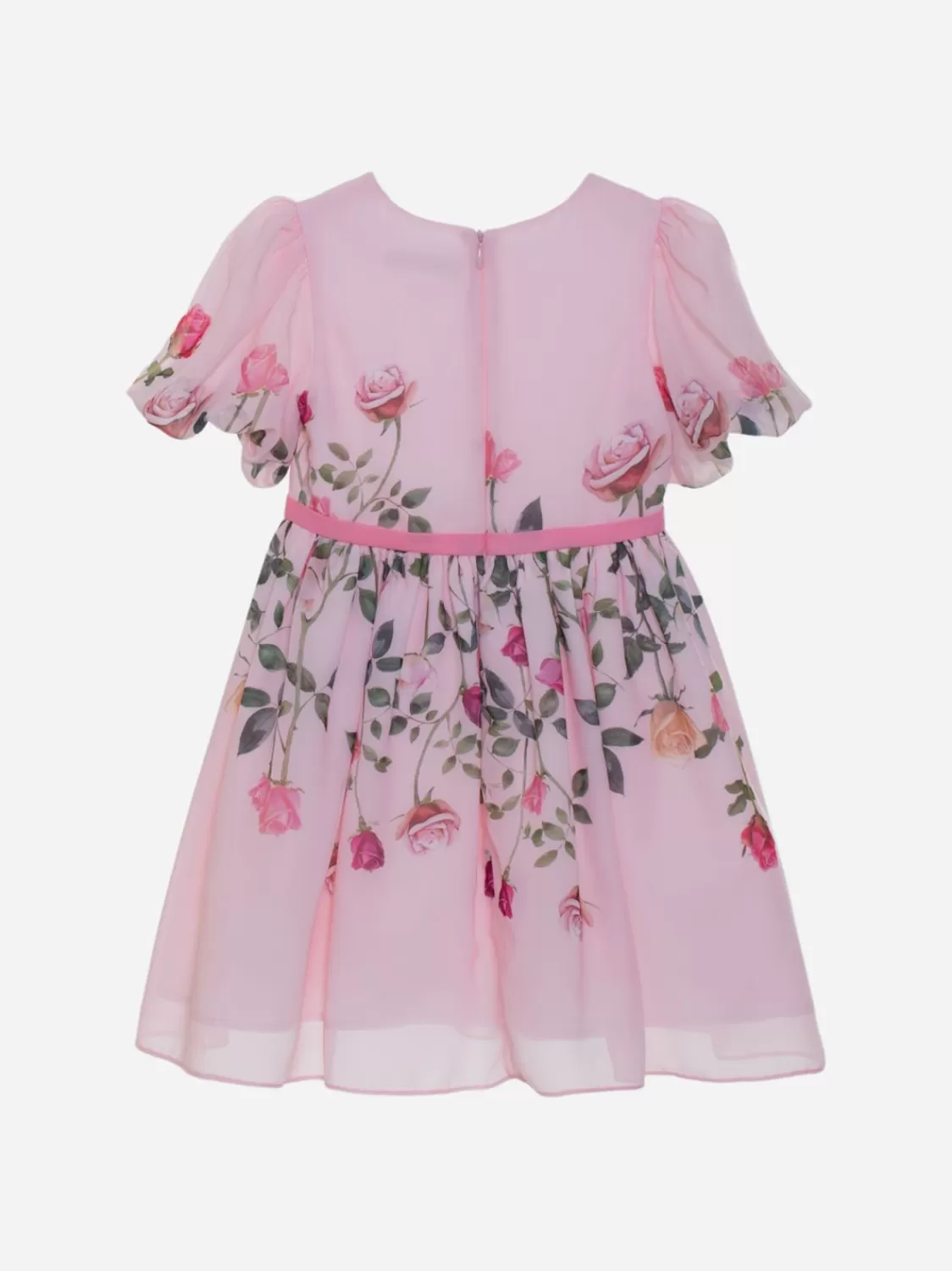 Meisje Patachou Roze Meisjesjurk Met Exclusieve Rozenprint
