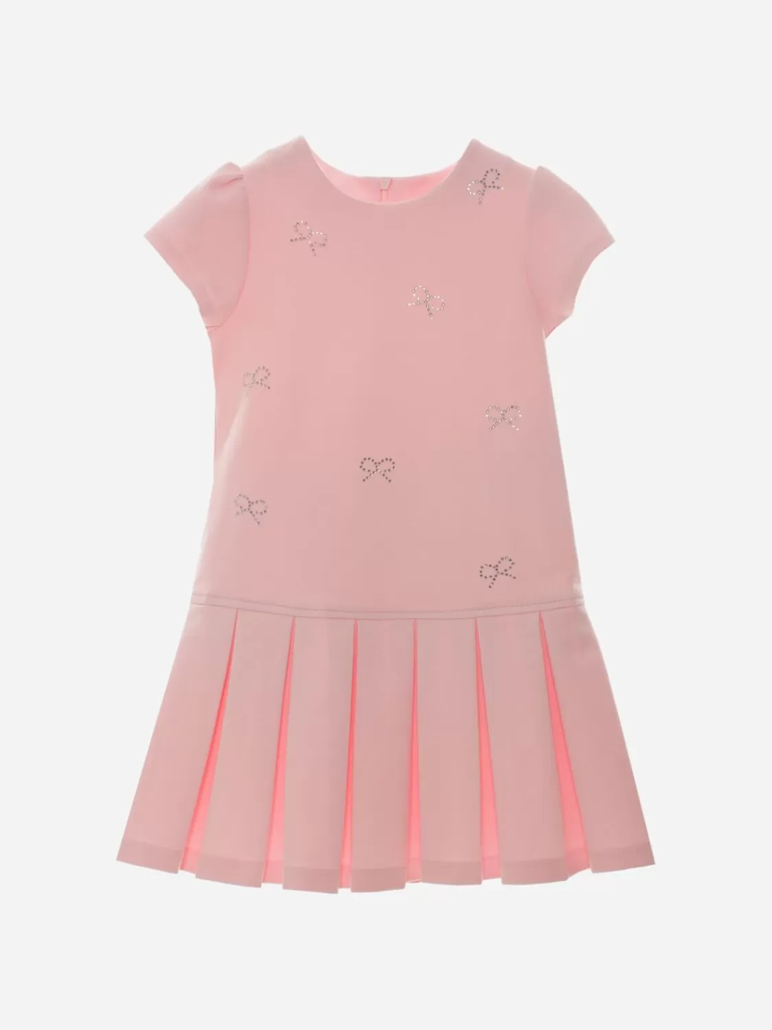 Baby Patachou Roze Meisjesjurk Met Heldere Banden
