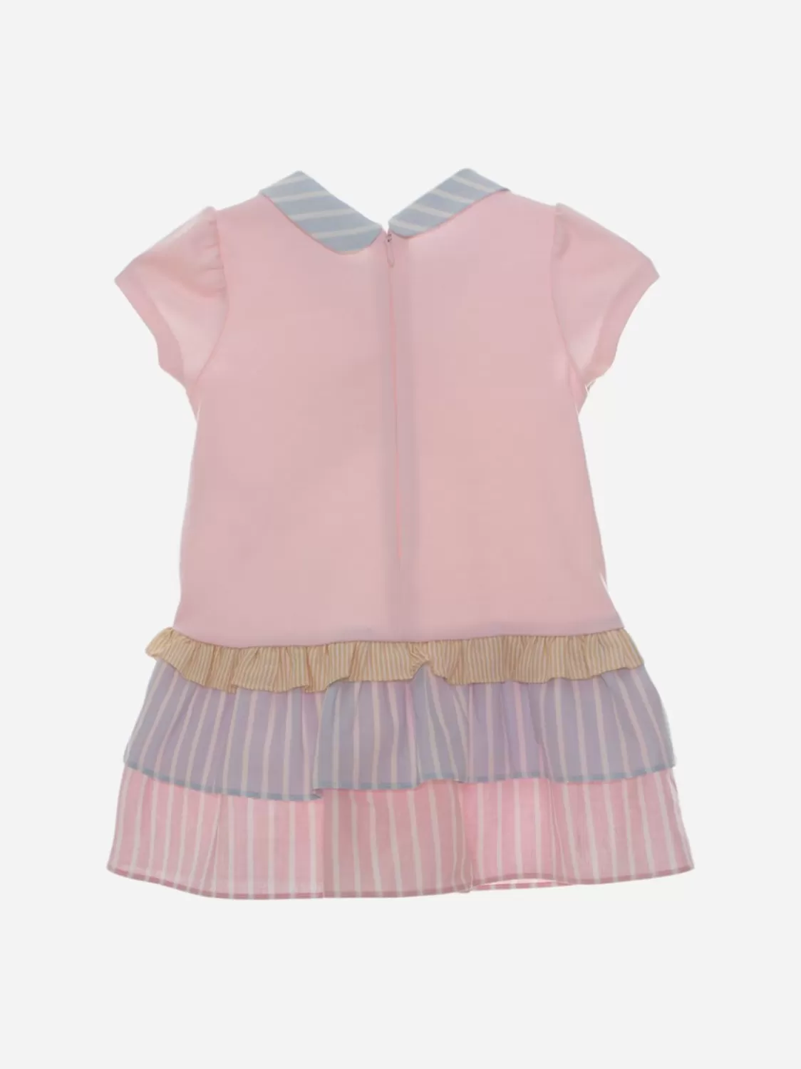 Baby Patachou Roze Meisjesjurk Met Kleurrijke Details