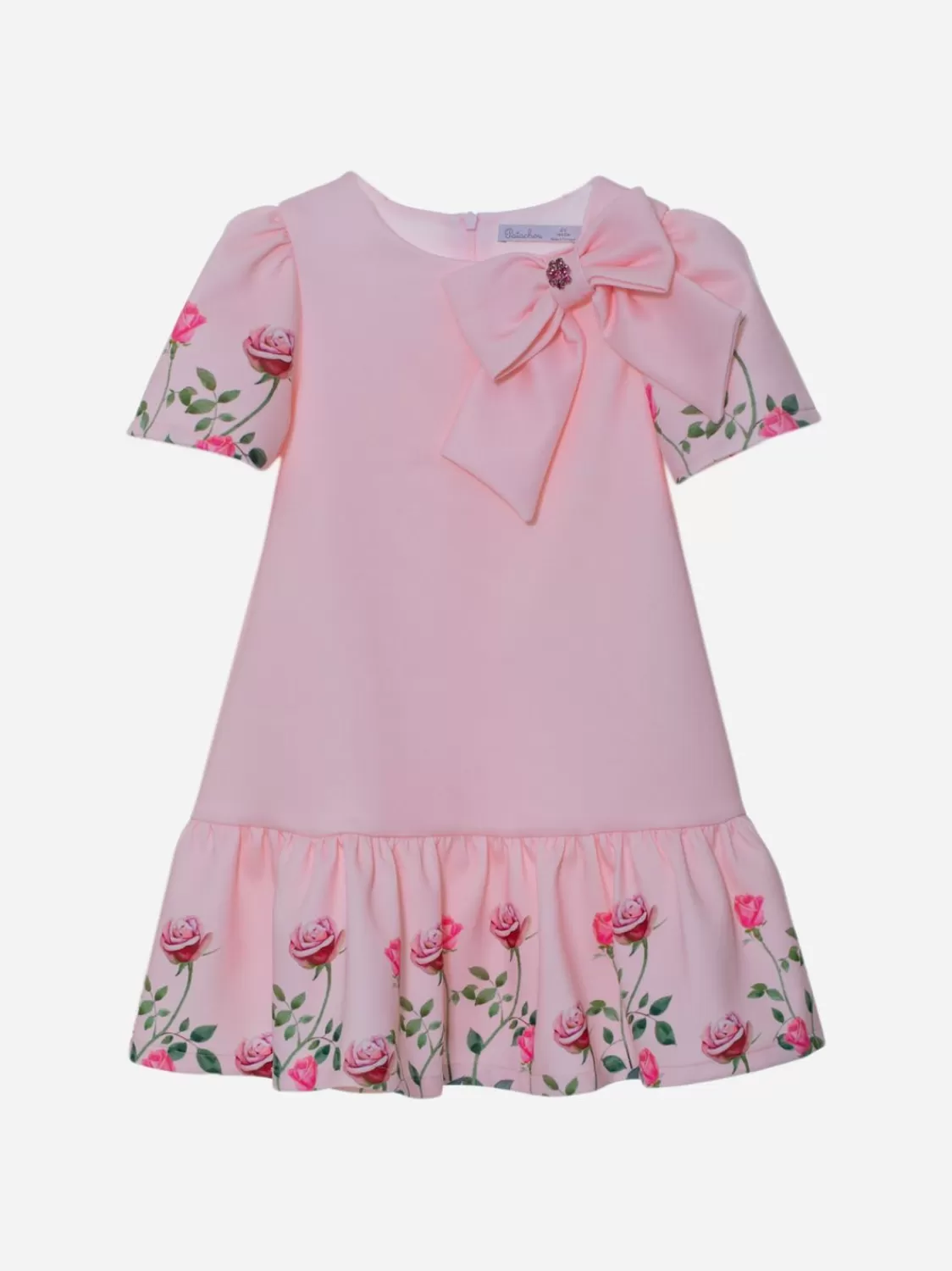Meisje Patachou Roze Meisjesjurk Met Rozenprint