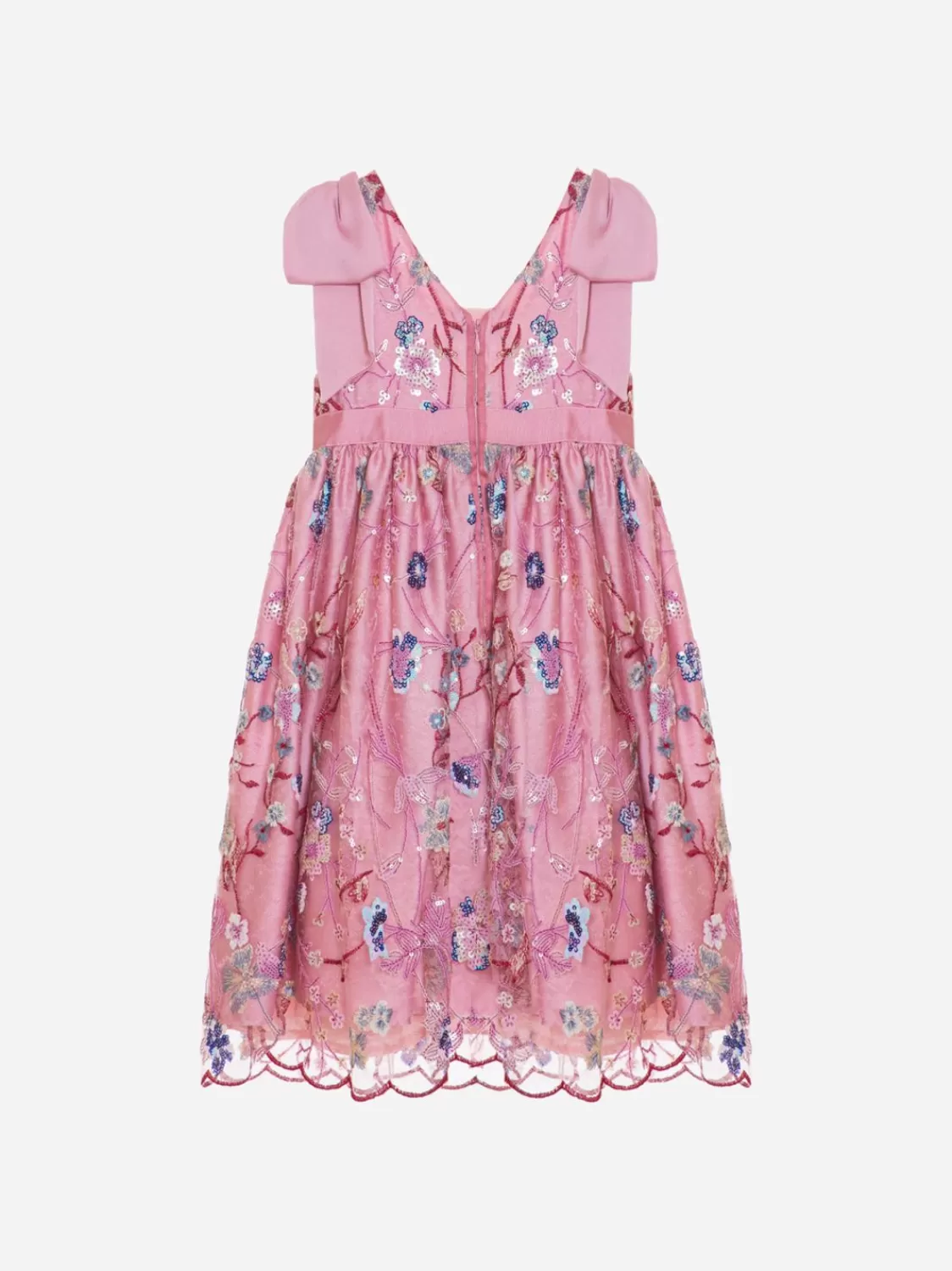 Meisje Patachou Roze Meisjesjurk Met Tuinprint