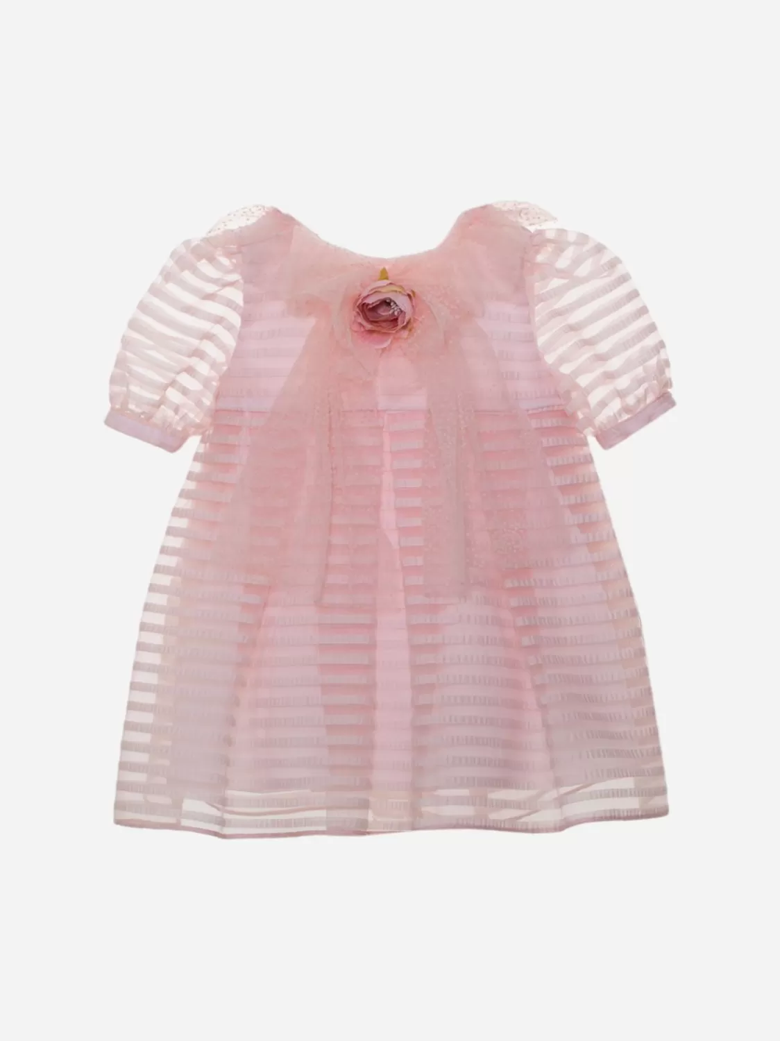 Baby Patachou Roze Organza Feestjurk