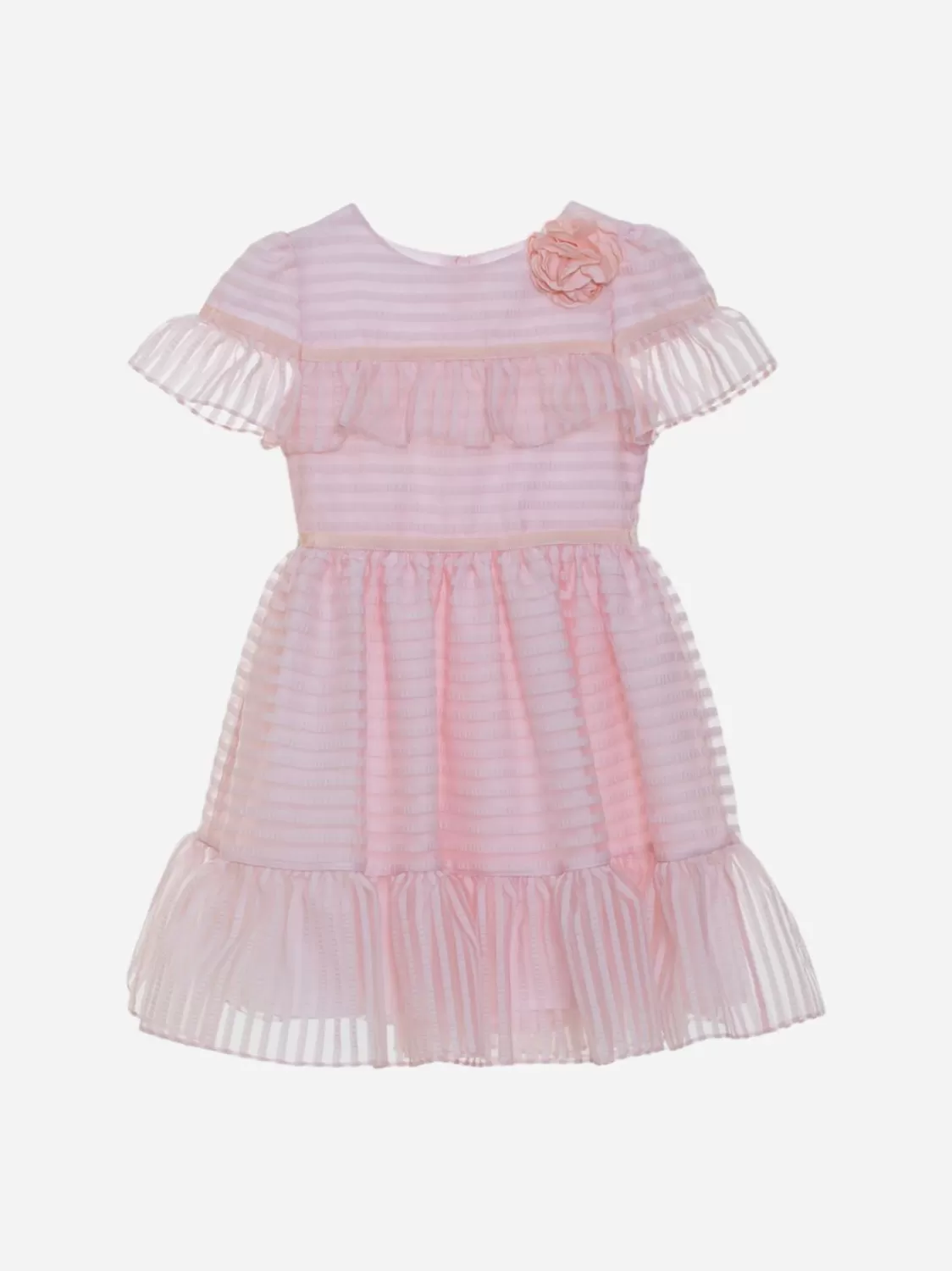 Meisje Patachou Roze Organza Meisjesjurk