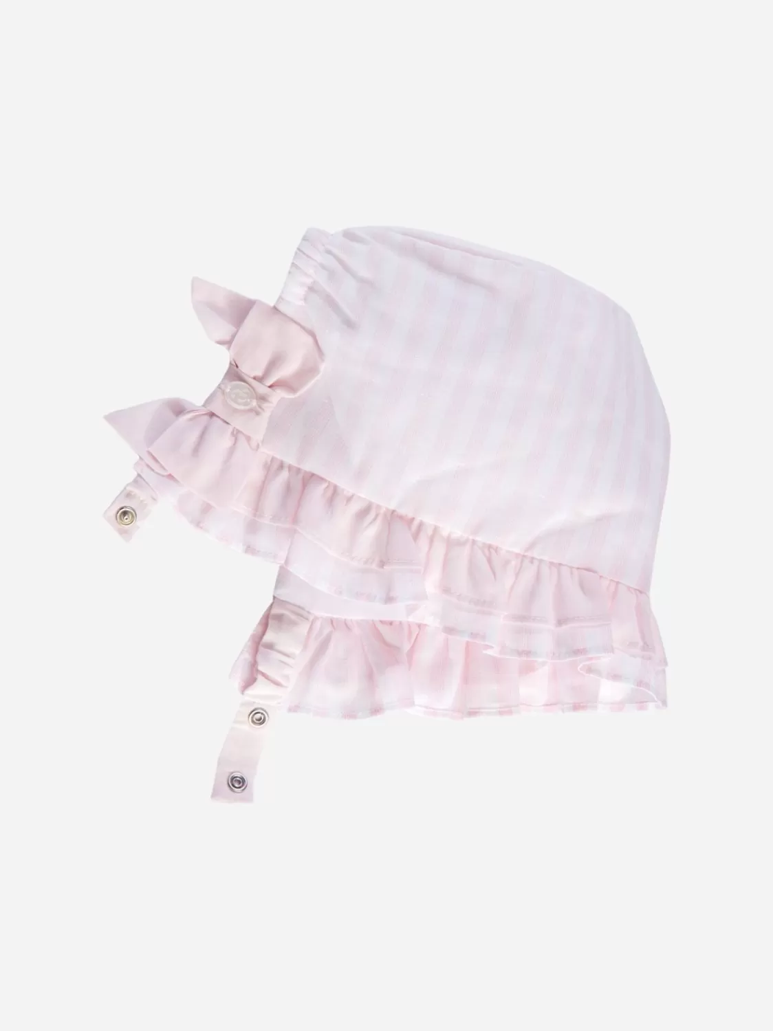 Baby Patachou Roze Strepen Hoed Met Franje