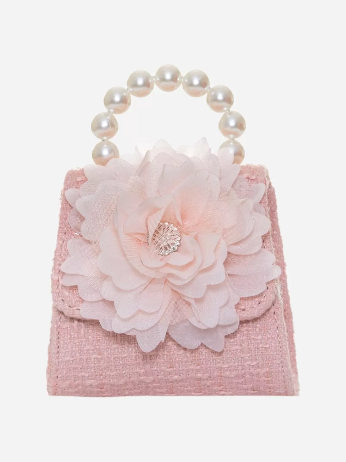 Meisje Patachou Roze Tweed Handtas