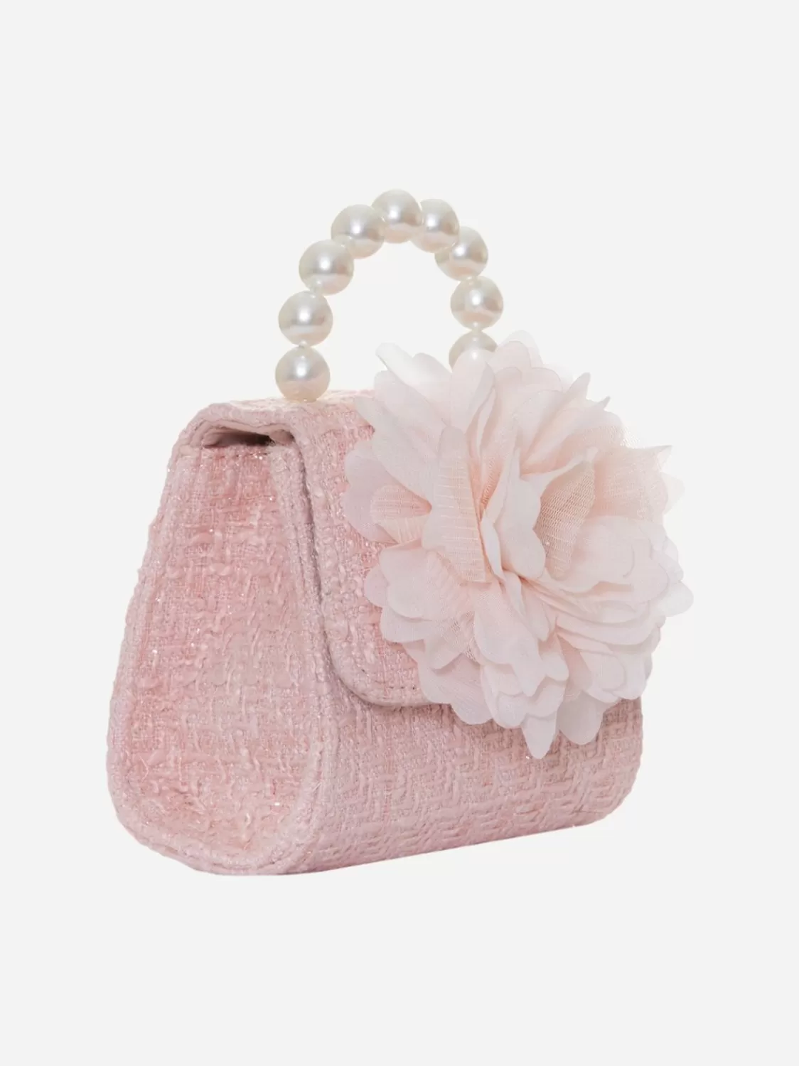 Meisje Patachou Roze Tweed Handtas