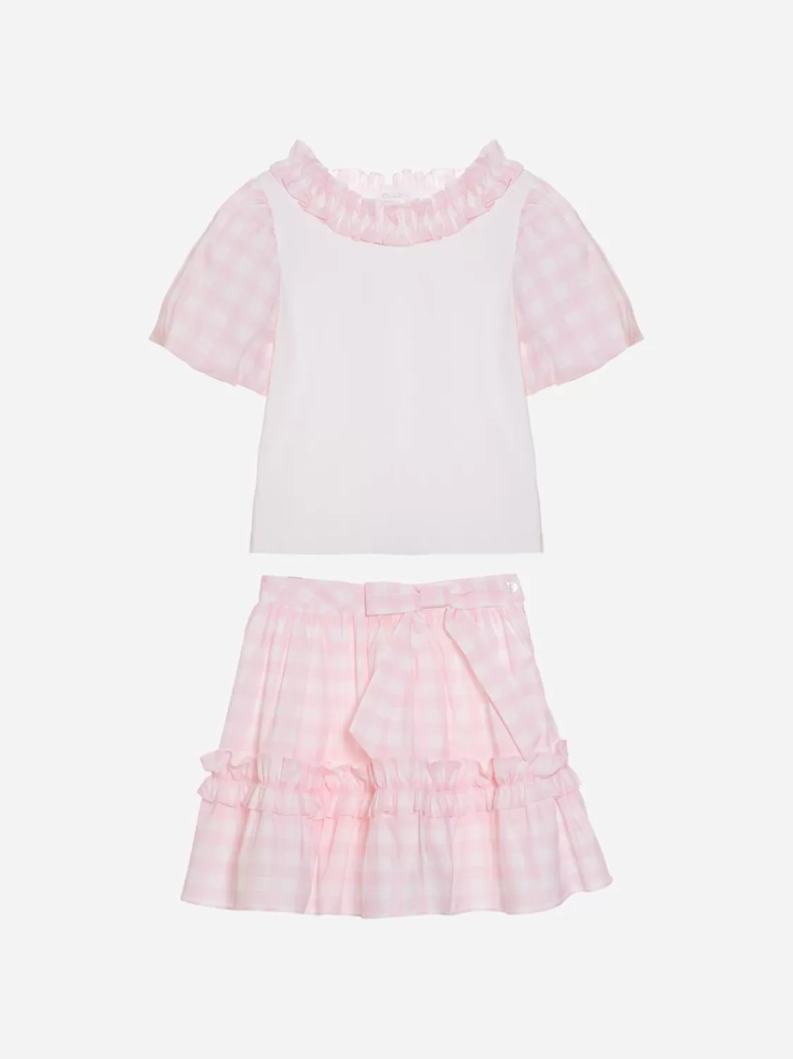 Meisje Patachou Roze Vichy-Set