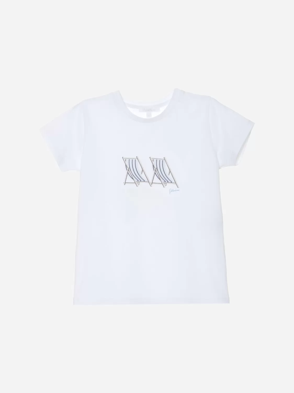 Baby Patachou T-Shirt Met Strandstoelprint