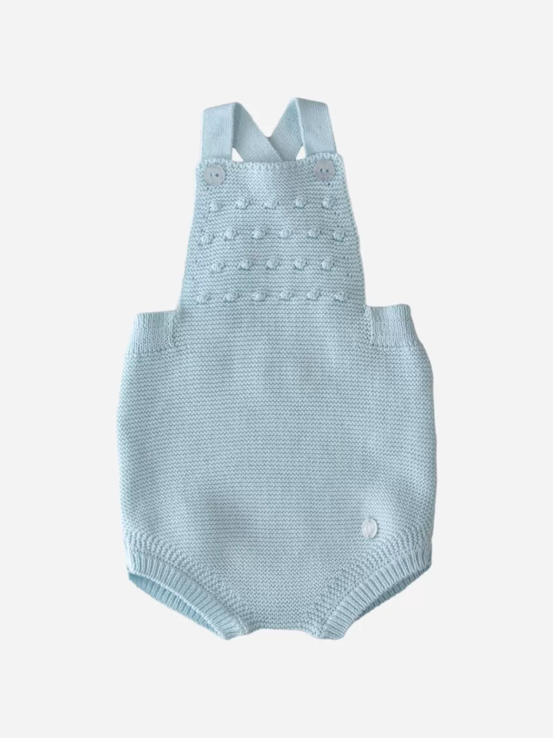 Baby Patachou Unisex Lichtblauwe Gebreide Jumpsuit
