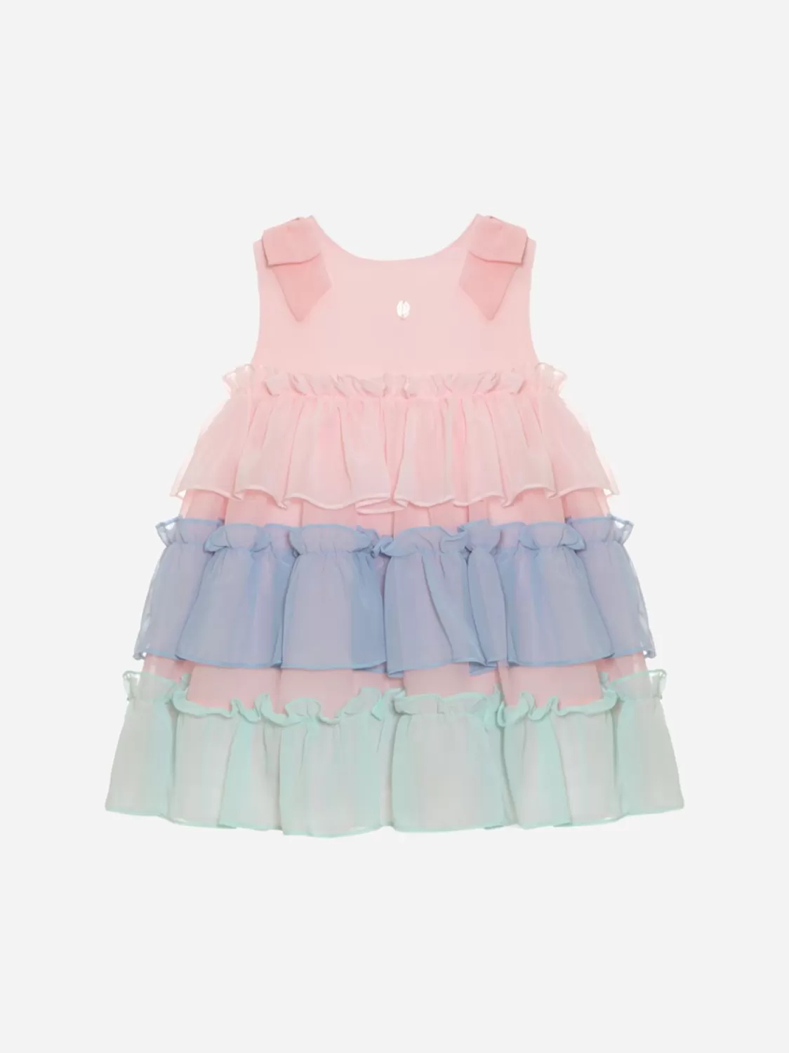 Baby Patachou Veelkleurige Jurk Gemaakt Van Chiffon
