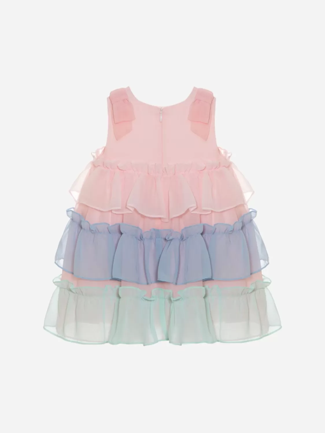 Baby Patachou Veelkleurige Jurk Gemaakt Van Chiffon