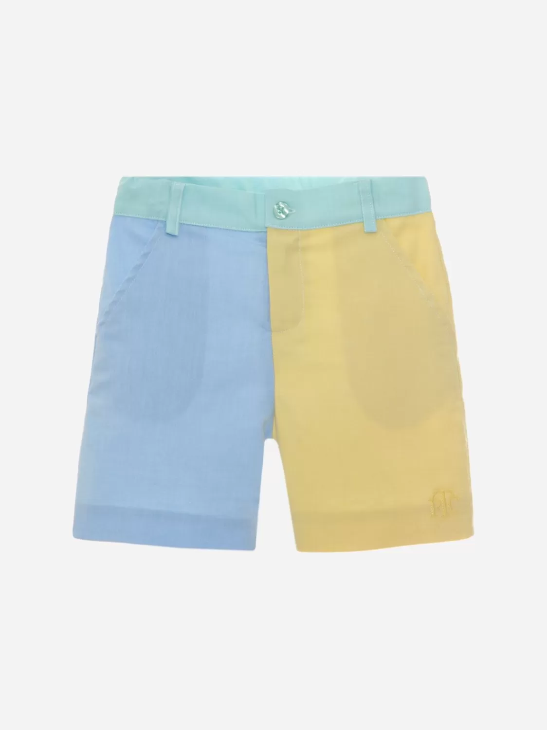 Jongen Patachou Veelkleurige Oxford-Shorts