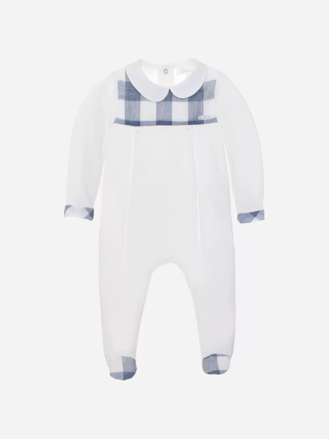 Baby Patachou Wit En Blauw Geruit Babypakje