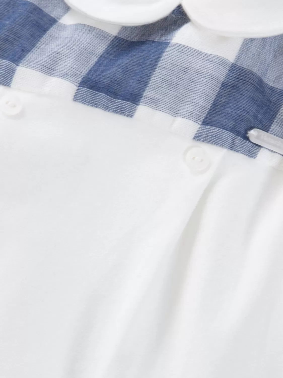 Baby Patachou Wit En Blauw Geruit Babypakje