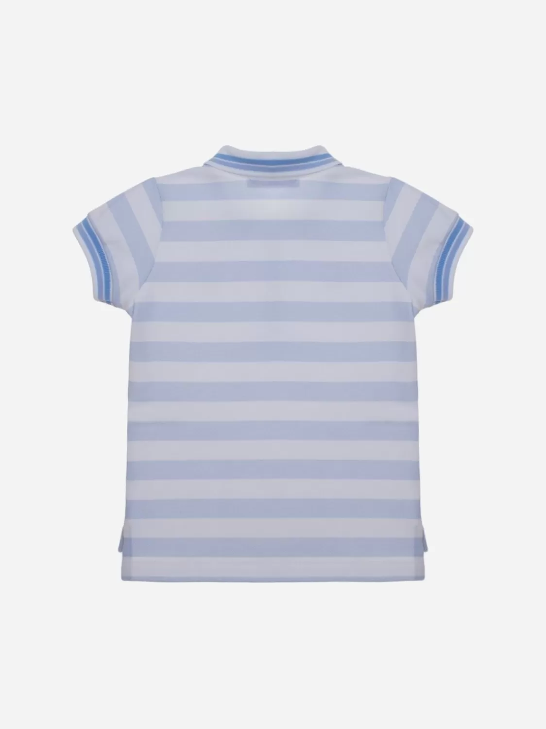 Jongen Patachou Wit En Blauw Gestreept Poloshirt
