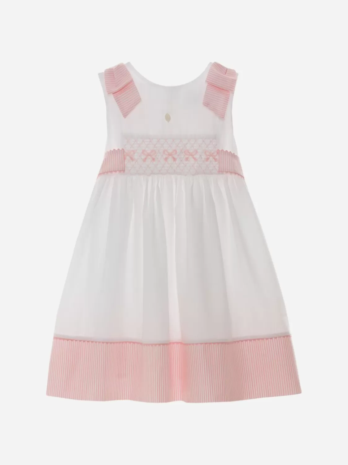 Baby Patachou Wit En Lichtroze Gestreepte Jurk