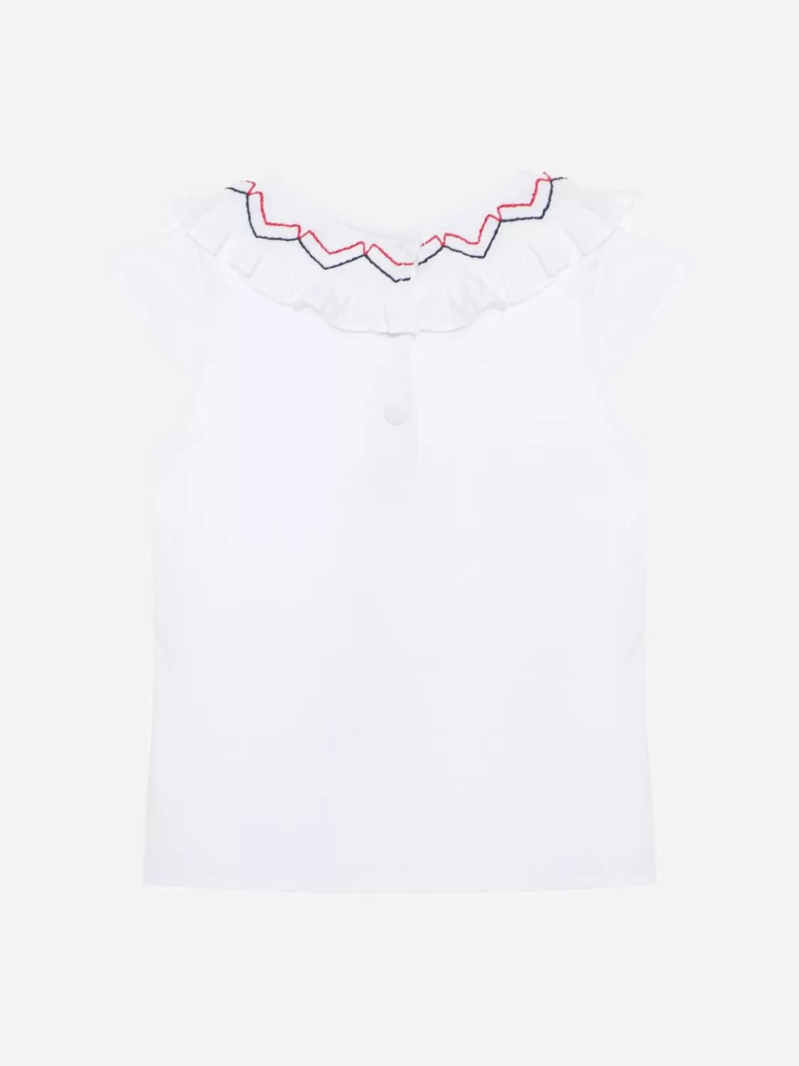 Baby Patachou Wit Jersey T-Shirt Voor Meisjes