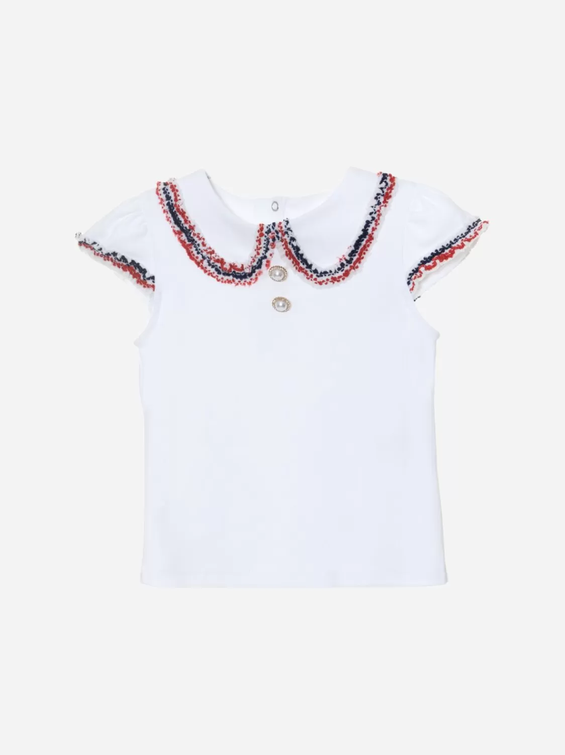 Meisje Patachou Wit Jersey-T-Shirt