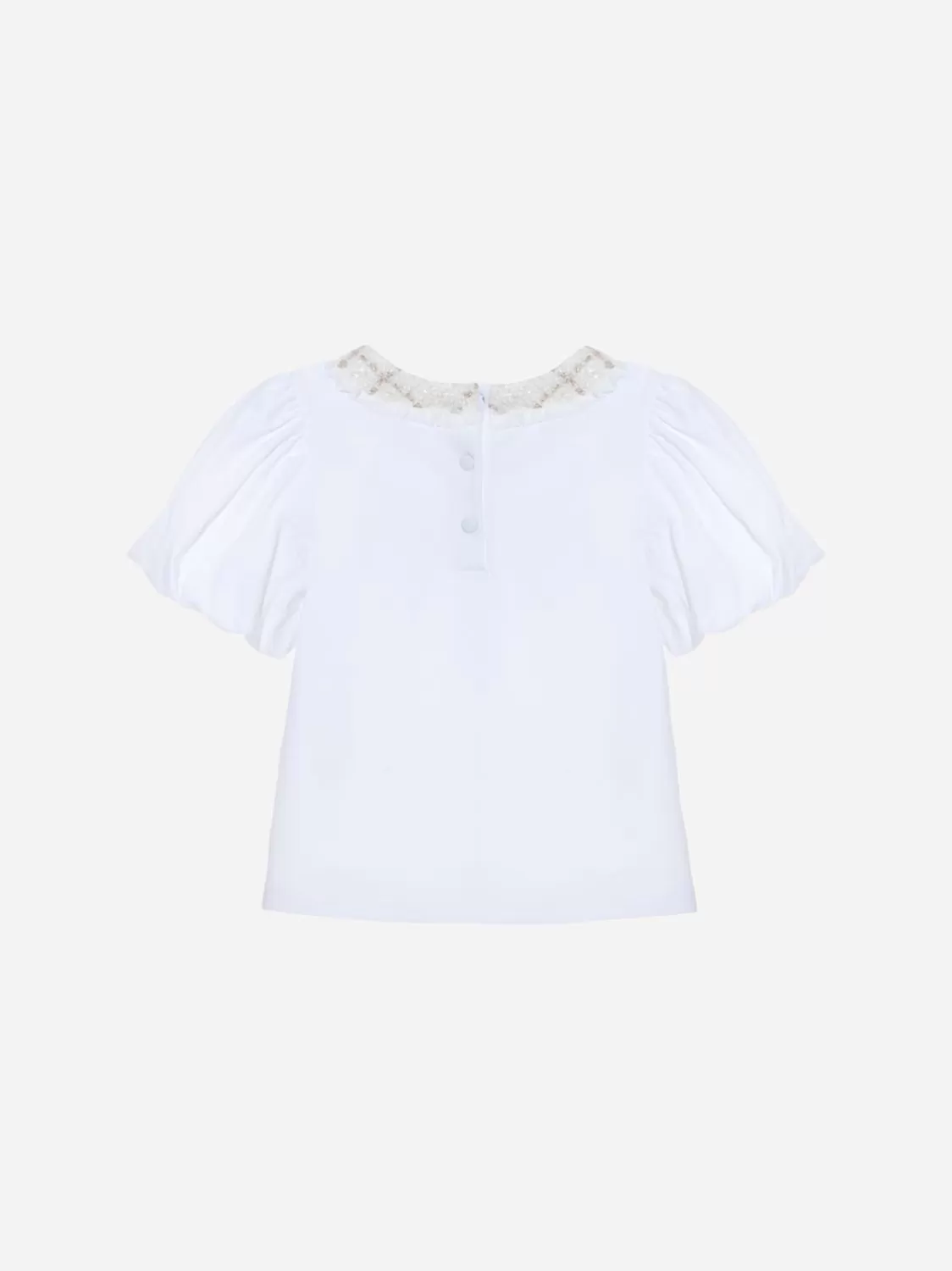 Meisje Patachou Wit Jersey-T-Shirt