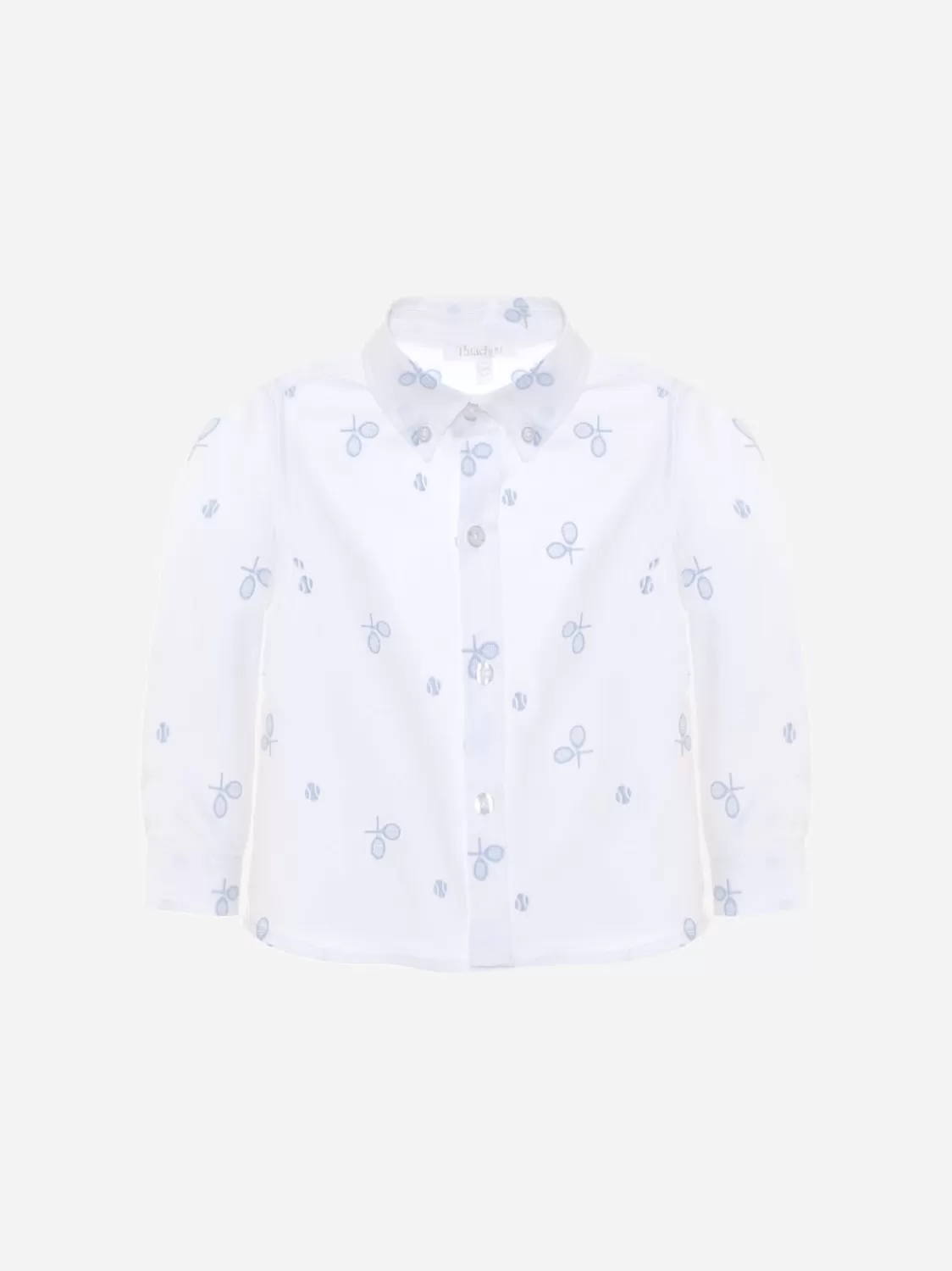 Jongen Patachou Wit Overhemd Met Oxford-Print