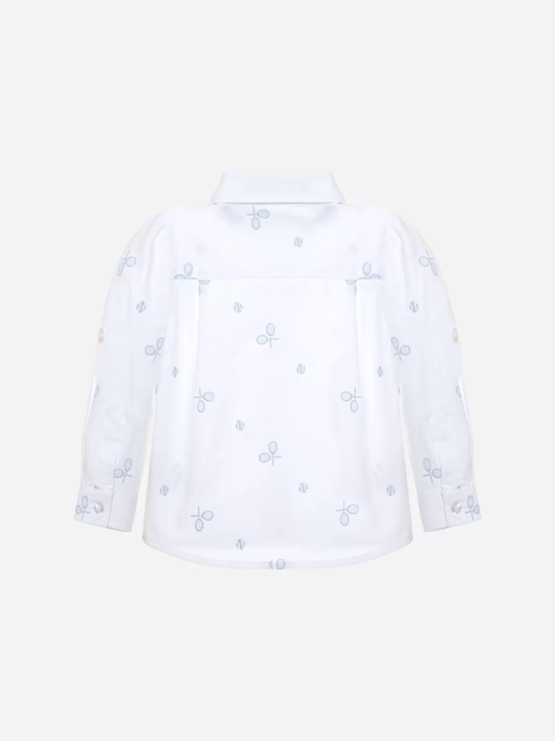 Jongen Patachou Wit Overhemd Met Oxford-Print