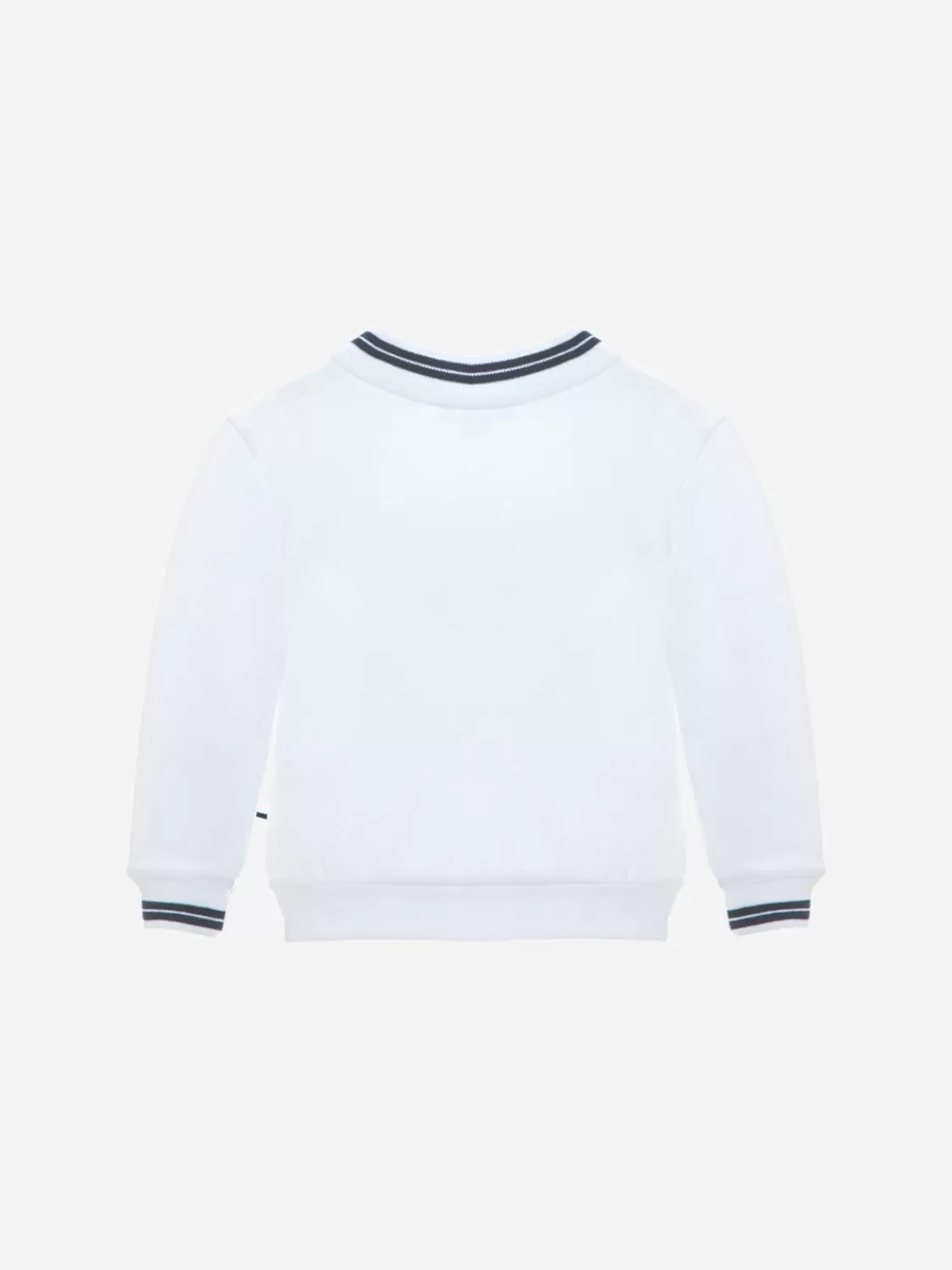 Baby Patachou Wit Sweatshirt Gemaakt Van Katoenfleece