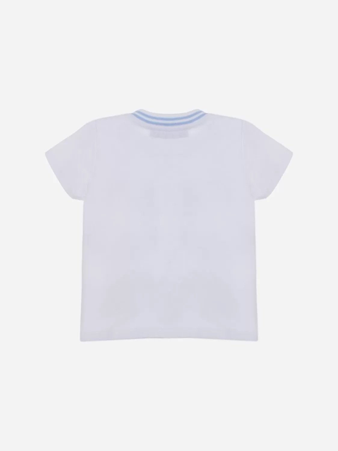Jongen Patachou Wit T-Shirt Met Bedrukte Boot