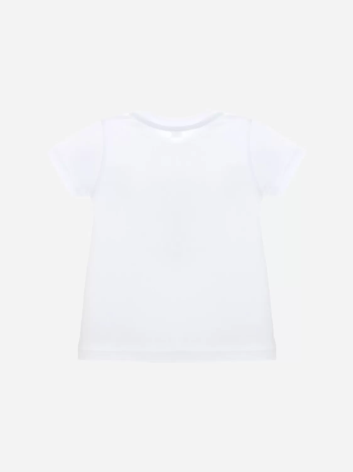 Baby Patachou Wit T-Shirt Met Blauwe En Aquagroene Zak