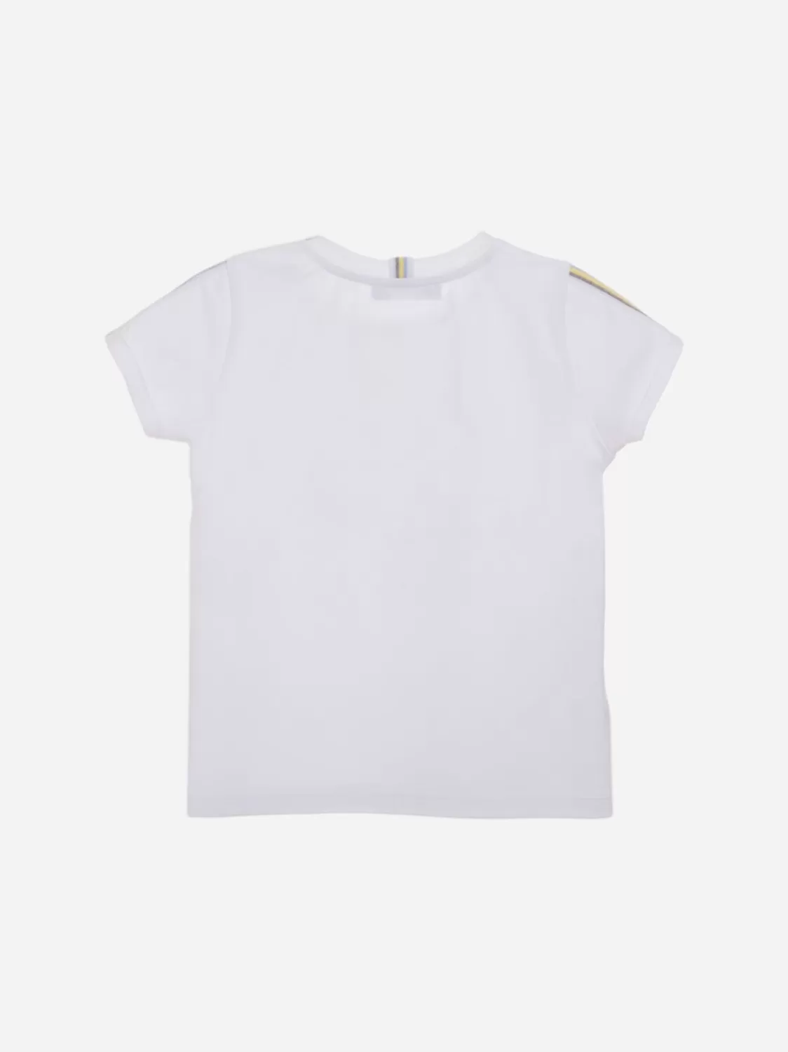 Baby Patachou Wit T-Shirt Voor Jongens Met Motorfietsborduurwerk