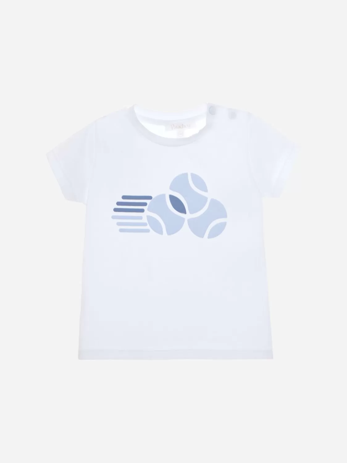 Jongen Patachou Wit T-Shirt Voor Jongens Met Print Op De Voorkant