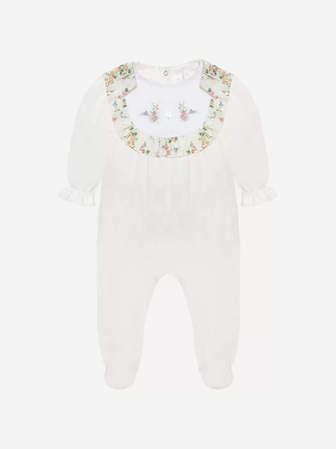 Baby Patachou Witte Babypakje Met Botanische Liberty-Print