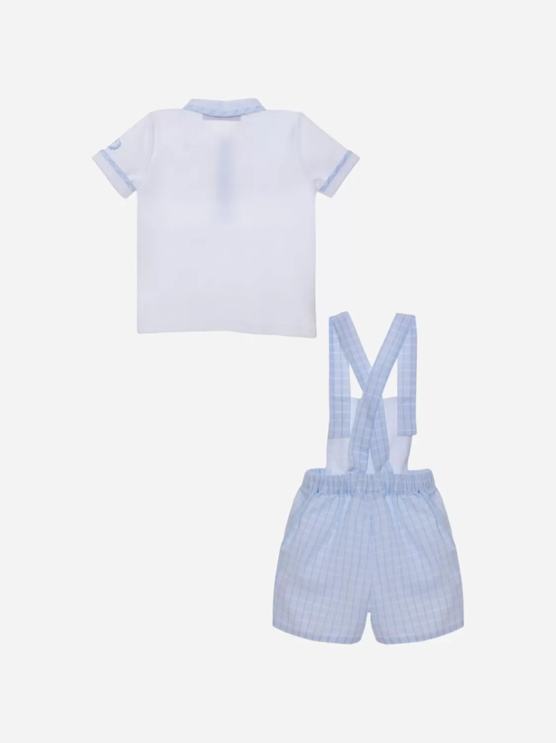 Jongen Patachou Witte En Blauwe Geruite Set