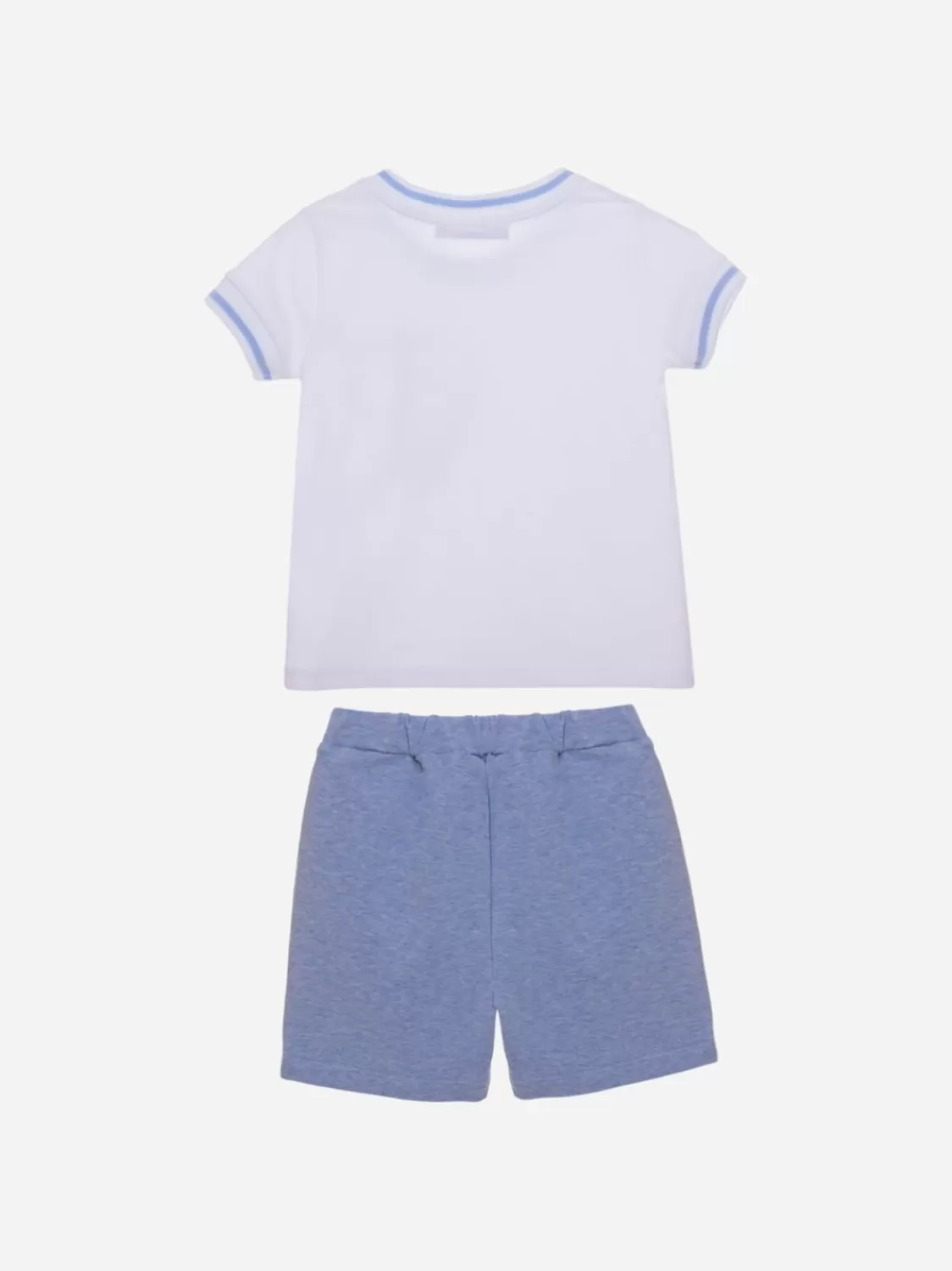 Baby Patachou Witte En Blauwe Shortsset