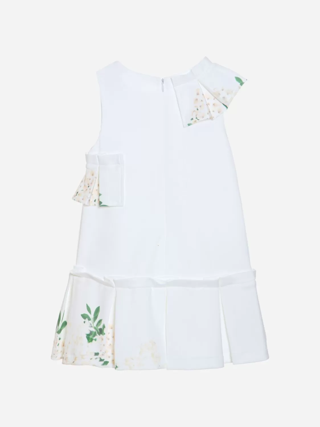 Meisje Patachou Witte En Darden Printjurk