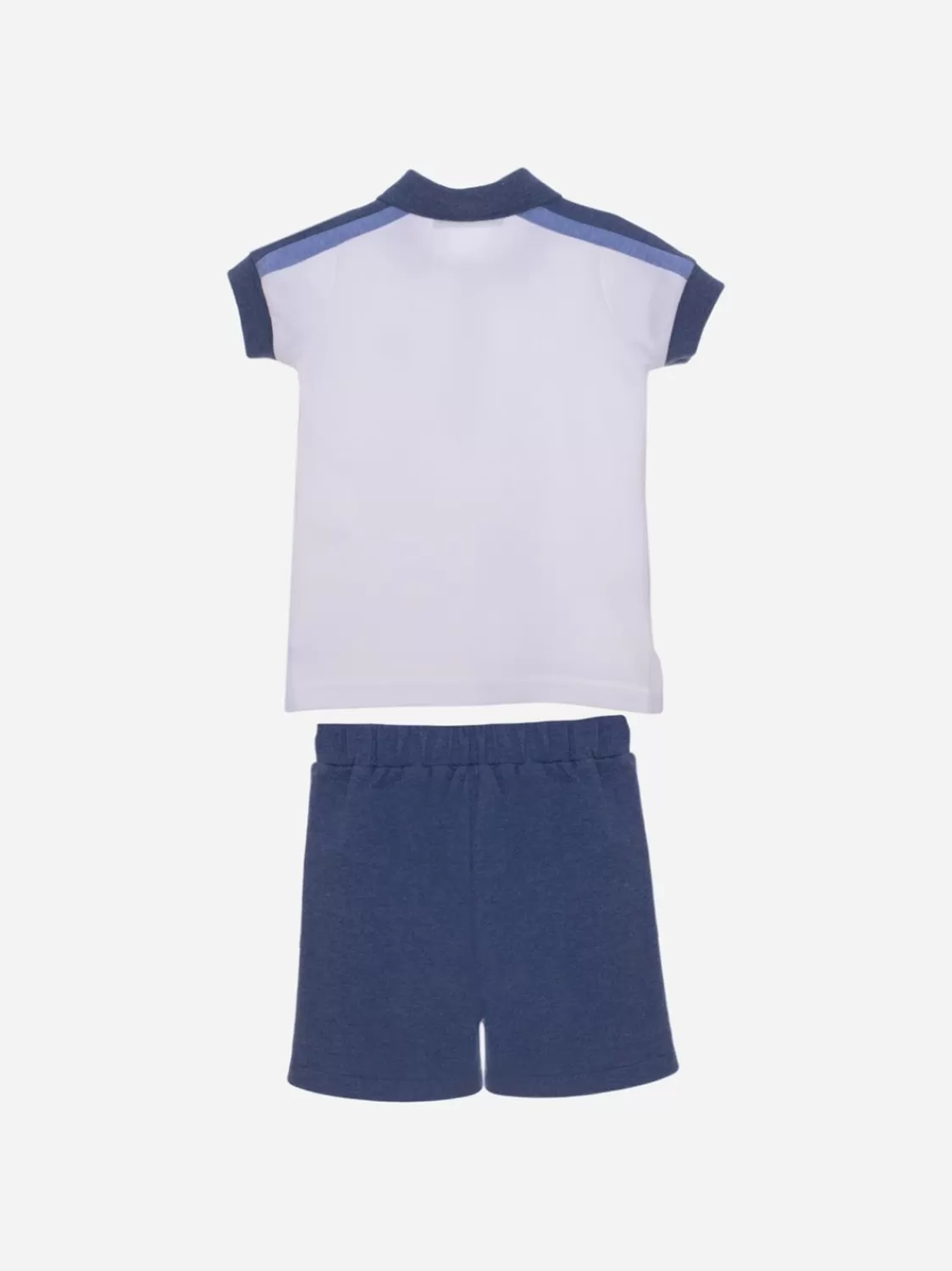 Baby Patachou Witte En Donkerblauwe Set