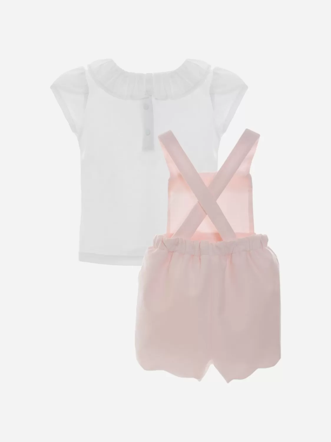 Baby Patachou Witte En Lichtroze Meisjesset