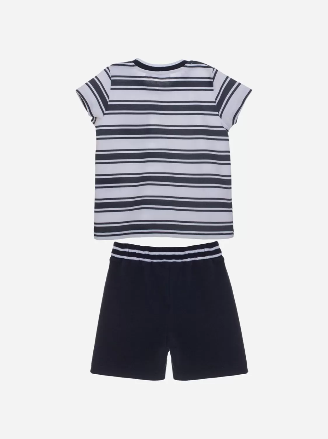 Baby Patachou Witte En Marineblauwe Jongensset
